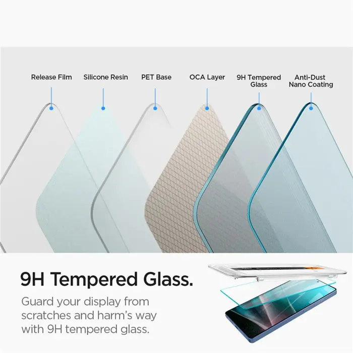 Spigen Glass tR EZ Fit HD 2 Pack, transparency - Samsung Galaxy S25 Ultra (AGL09082)