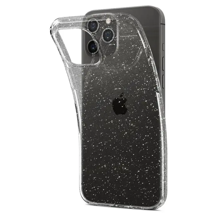 Spigen Liquid Crystal Glitter, zaštitna maska za telefon, prozirna clear-iPhone 12/Pro