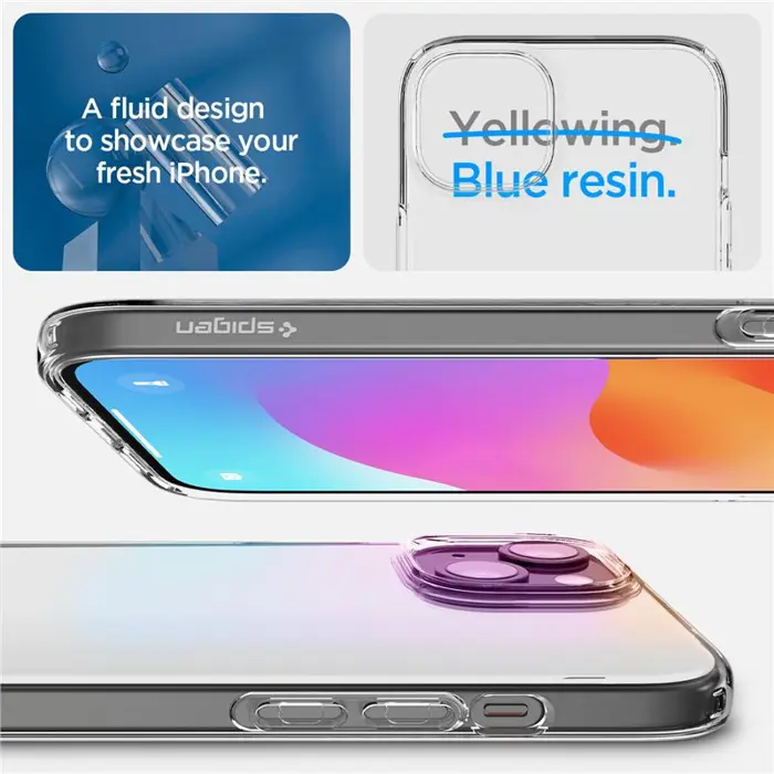 Spigen Liquid Crystal, zaštitna maska za telefon, prozirna - iPhone 15 Plus (ACS06647)