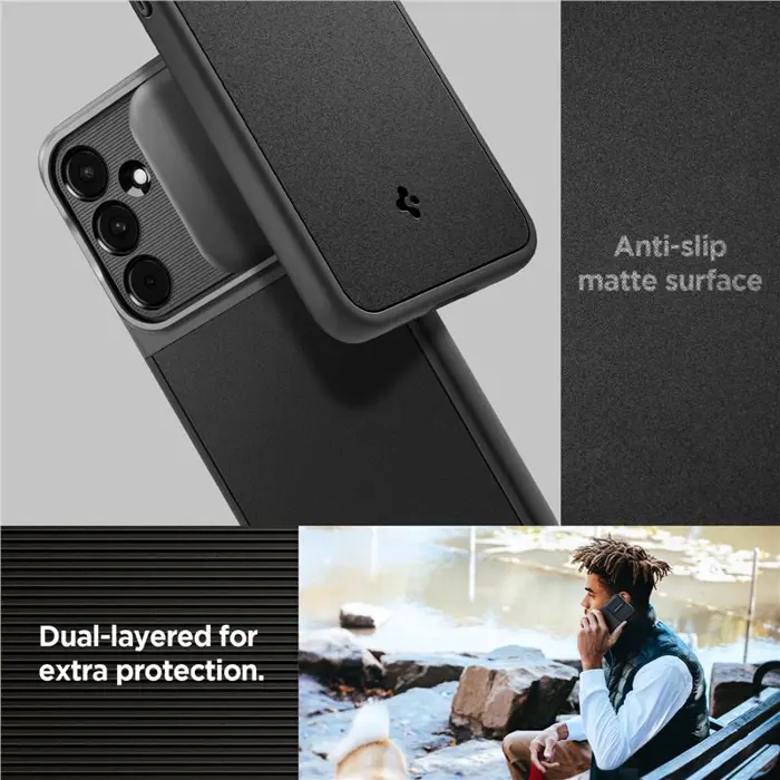 Spigen Optik Armor, crni - Samsung Galaxy A55