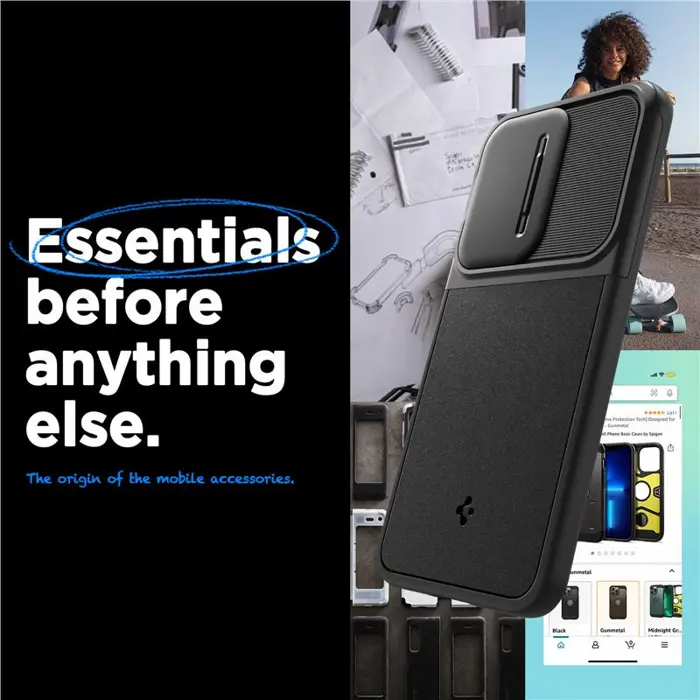 Spigen Optik Armor, crni - Samsung Galaxy A55