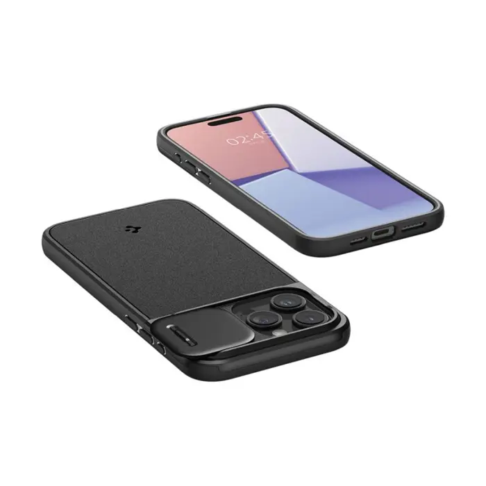 Spigen Optik Armor MagSafe, black - iPhone 15 Pro (ACS07184)