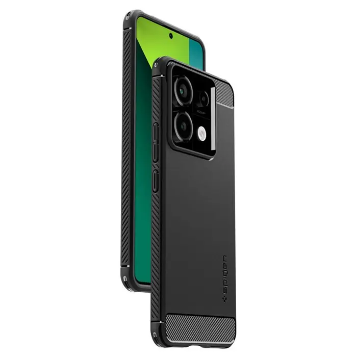 Spigen Rugged Armor, matte black - Xiaomi Redmi Note 13 Pro 5G / POCO X6 5G