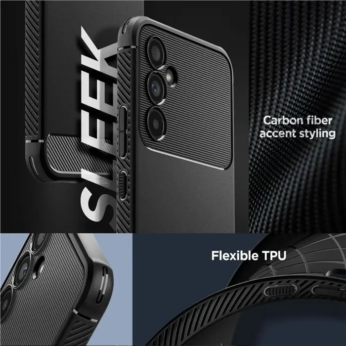 Spigen Rugged Armor, zaštitna maska za telefon, crna - Samsung Galaxy A54 5G (ACS05888)