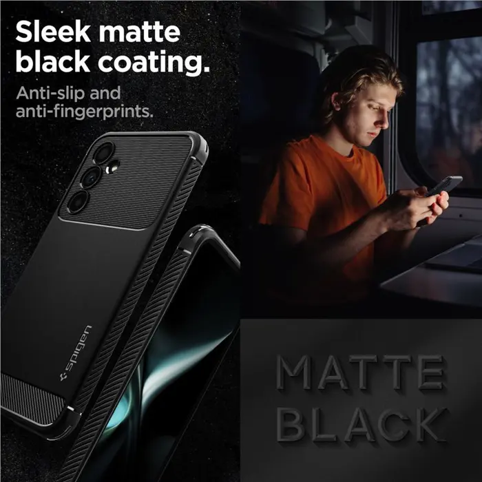 Spigen Rugged Armor, zaštitna maska za telefon, crna - Samsung Galaxy A54 5G (ACS05888)