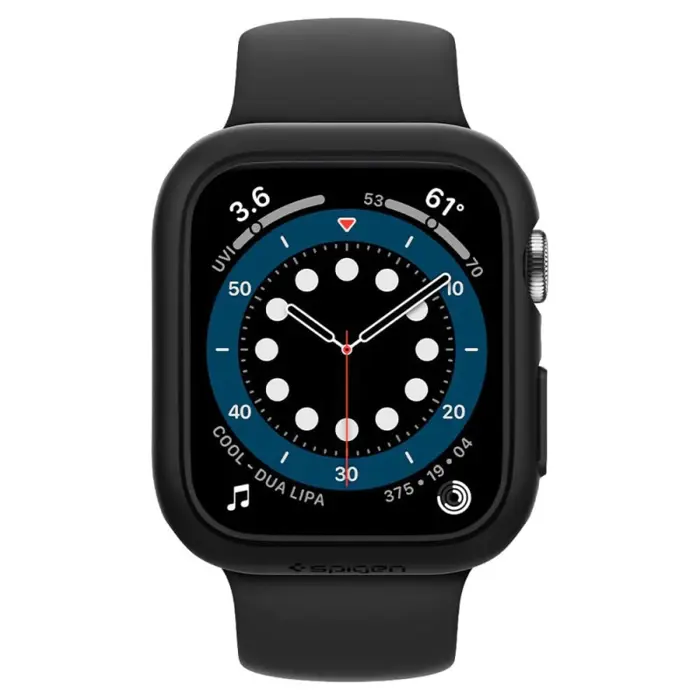 Spigen Thin Fit, zaštitna maska za Apple pametni sat, crna - Apple Watch SE 2022/6/SE/5/4 (44mm)