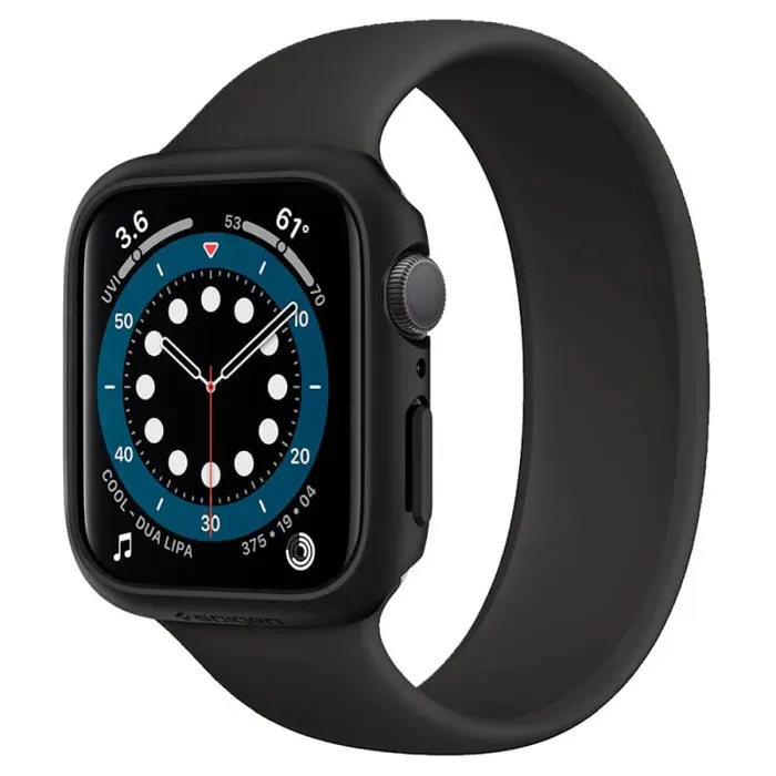 Spigen Thin Fit, zaštitna maska za Apple pametni sat, crna - Apple Watch SE 2022/6/SE/5/4 (44mm)