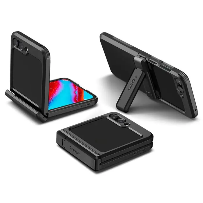 Spigen Tough Armor, zaštitna maska za telefon, crna - Samsung Galaxy Z Flip5 (ACS06227)