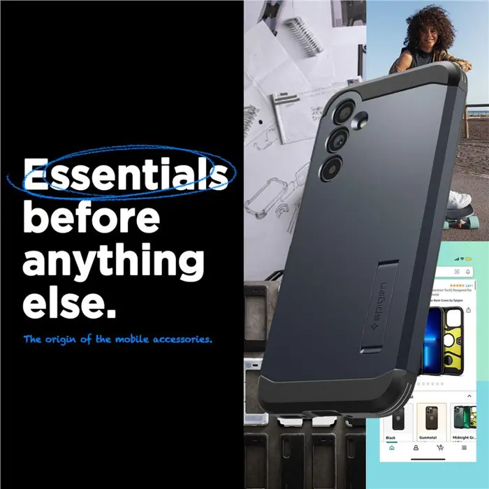 Spigen Tough Armor, zaštitna maska za telefon, metal slate - Samsung Galaxy A54 5G (ACS05884)