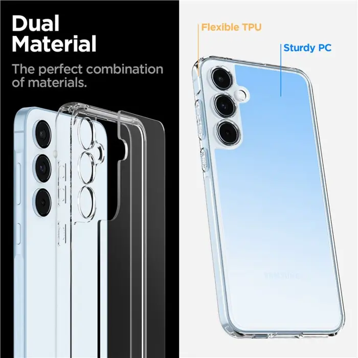 Spigen Ultra Hybrid, crystal clear - Samsung Galaxy A55