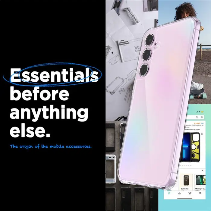 Spigen Ultra Hybrid, crystal clear - Samsung Galaxy A55