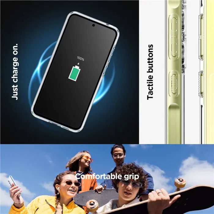 Spigen Ultra Hybrid, crystal clear - Samsung Galaxy A55
