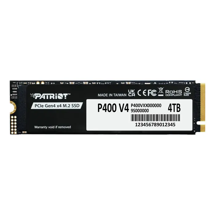 SSD Patriot P400 V4 M.2 PCI-Ex4 NVMe 4TB 6.2GB/s (P400VP4TBM28H)
