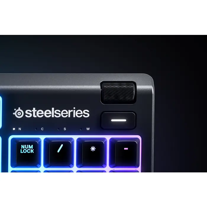 SteelSeries Apex 3 Gaming Keyboard, US Layout, Wired, Black SteelSeries Apex 3 Gaming keyboard, IP32 water resistant for protection against spills, Customizable 10-zone RGB illumination reacts to gam
