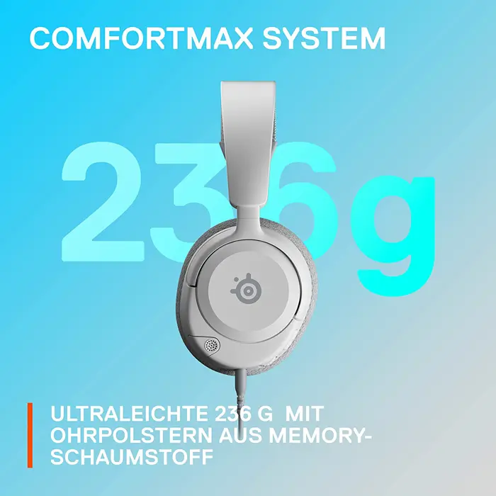 SteelSeries Arctis Nova 1P, gaming headset (white, 3.5 mm jack)