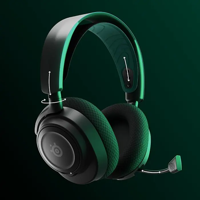 Steelseries Arctis Nova 7X Headset Wired & Wireless Head-band Gaming USB Type-C Bluetooth Black, Green