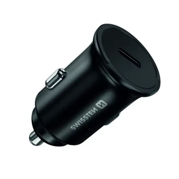 SWISSTEN Punjač za auto SUPER FAST 1xUSB-C, 5.5A, PD3.0 45W