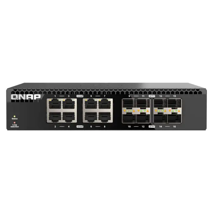 Switch 8 port 10Gb SFP + RJ45, half rack 1U