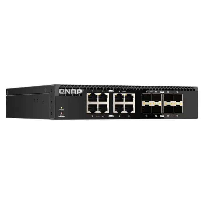 Switch 8 port 10Gb SFP + RJ45, half rack 1U
