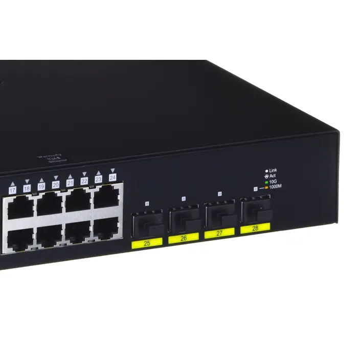 Switch D-Link DGS-1250-28XMP/E Gigabit Ethernet (10/100/1000) Power over Ethernet (PoE) Black