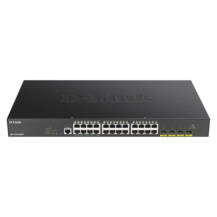 Switch D-Link DGS-1250-28XMP/E Gigabit Ethernet (10/100/1000) Power over Ethernet (PoE) Black
