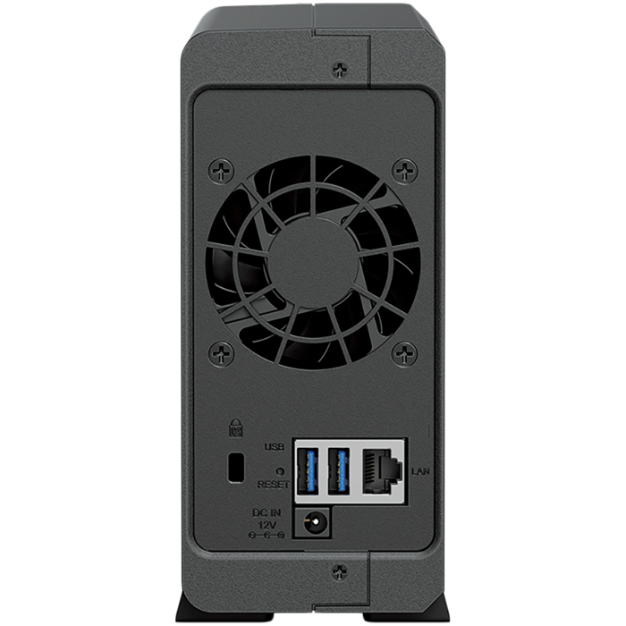 Synology DiskStation DS124 1-Bay NAS, CPU 4-core 1.7 GHz, 1 GB DDR4, 1 x 1Gbe LAN, 2 x USB 3.2