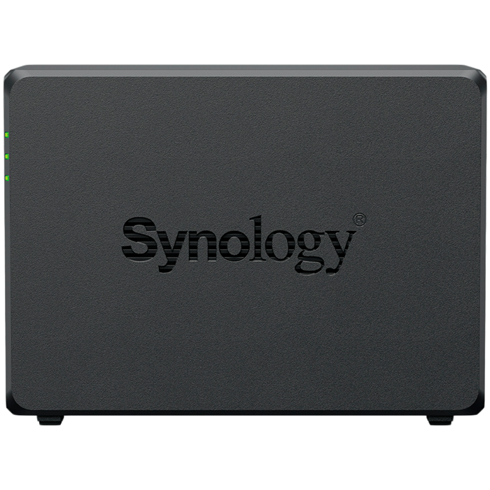 Synology DS725+, Tower, 2-Bays 3.5 SATA HDD/SSD, 2 x M.2 2280 NVMe SSD, CPU AMD Ryzen R1600 dual-core (4-thread), max. boost up to 3.1 GHz, 4 GB DDR4 ECC SODIMM, 1 x 2.5 GbE, 1 x 1GbE, 1 x USB 3.2,