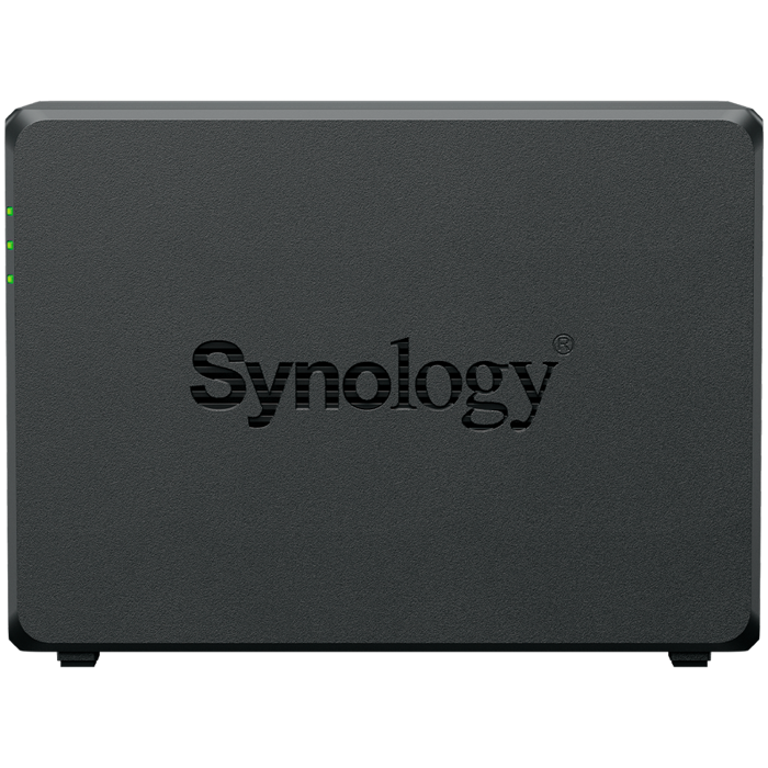 Synology DS725+, Tower, 2-Bays 3.5 SATA HDD/SSD, 2 x M.2 2280 NVMe SSD, CPU AMD Ryzen R1600 dual-core (4-thread), max. boost up to 3.1 GHz, 4 GB DDR4 ECC SODIMM, 1 x 2.5 GbE, 1 x 1GbE, 1 x USB 3.2,