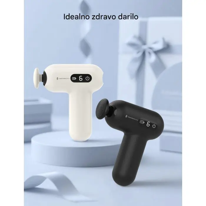 TAOTRONICS Masažna mini pištola bela