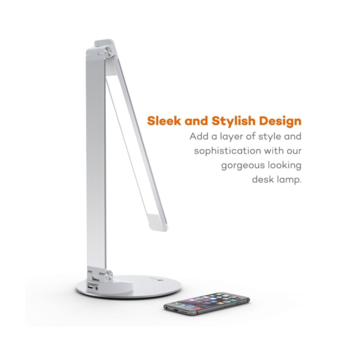 TaoTronics Minimalist LED table lamp silver TT-DL19