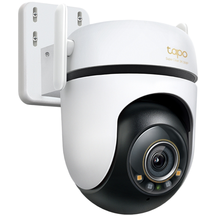 TAPO C530WS Outdoor Pan/Tilt Security Wi-Fi Camera, 3K 5MP (2880x1620), 2.4 GHz, 2 Ext. Antennas, 1 Eth. Port, Pan/Tilt, Starlight Colour Night Vision, Smart AI Detection and Notif., Sound and Light A