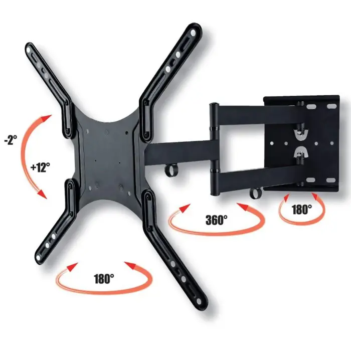 Techly 23-55 Universal LCD TV Wall Mount Bracket Black" ICA-PLB 136M