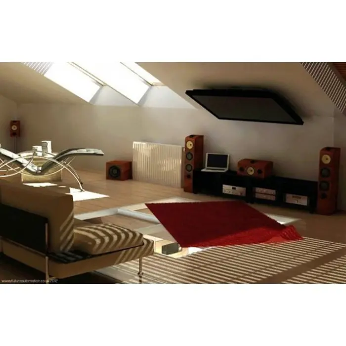 Techly Fold-Up Retractable Ceiling Mount for TV LED/LCD 17"-37" Black