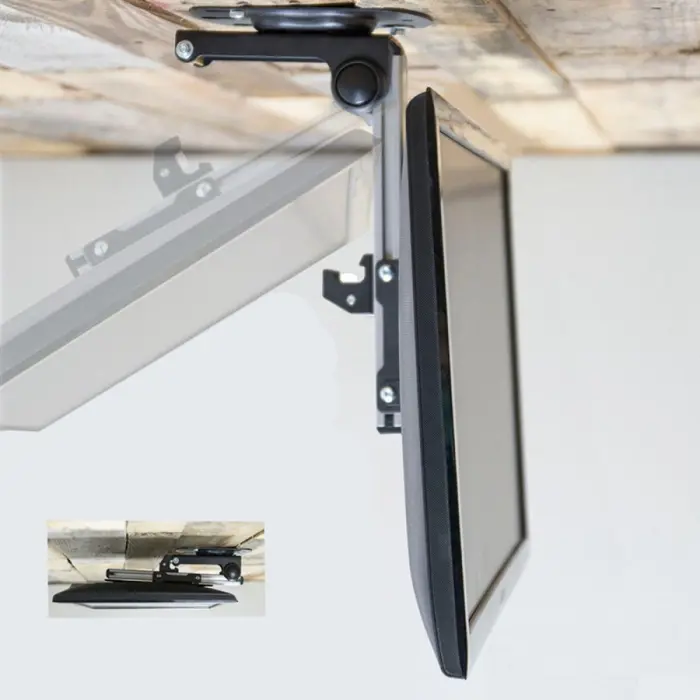 Techly Fold-Up Retractable Ceiling Mount for TV LED/LCD 17"-37" Black