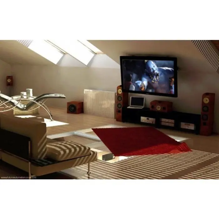 Techly Fold-Up Retractable Ceiling Mount for TV LED/LCD 17"-37" Black