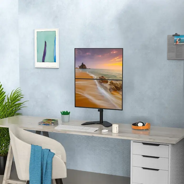 Techly ICA-LCD 2520V monitor mount / stand 68.6 cm (27") Desk Black