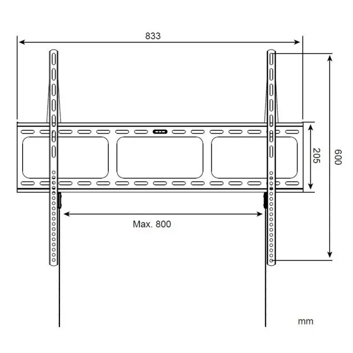 Techly Wall Mount for LED LCD TV 42-80 Ultra Slim Fixed H600mm" ICA-PLB 860