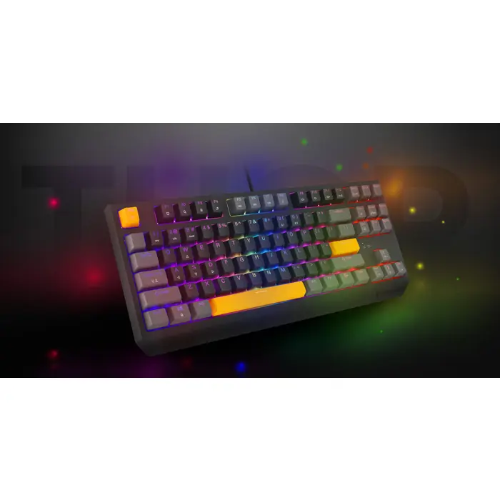 THOR 230 | Mechanical Gaming Keyboard | Wired | US | Anchor Gray Positive | USB Type-A | Outemu Red