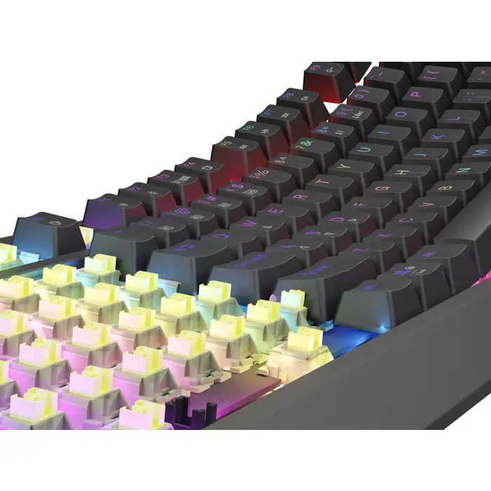 THOR 230 | Mechanical Gaming Keyboard | Wireless | US | Black | 2.4 GHz, Bluetooth, USB | Outemu Silent Lemon