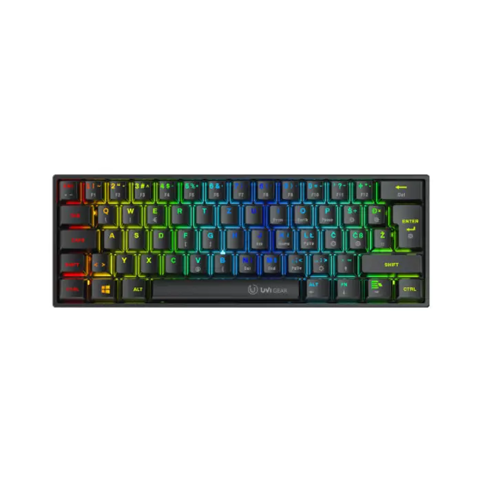 Tipkovnica UVI GEAR PRIDE NANO 60% RGB MECHANICAL RED SWITCH SLO/CRO