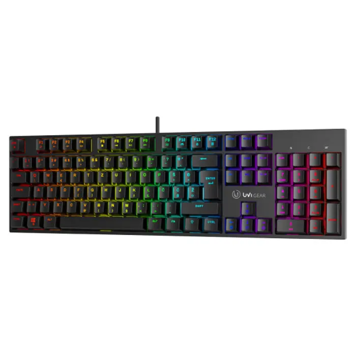Tipkovnica UVI GREED V2 BROWN Switch Mechanical RGB Keyboard, UK layout (SLO/CRO)