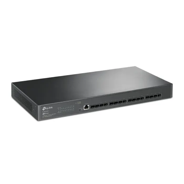 TP-Link 16-Port Omada JetStream Managed preklopnik (Switch) 10GE SFP+ L2+, 16×10G SFP+, RJ45/Micro-USB Console Port, 1U 19" Rack-mount