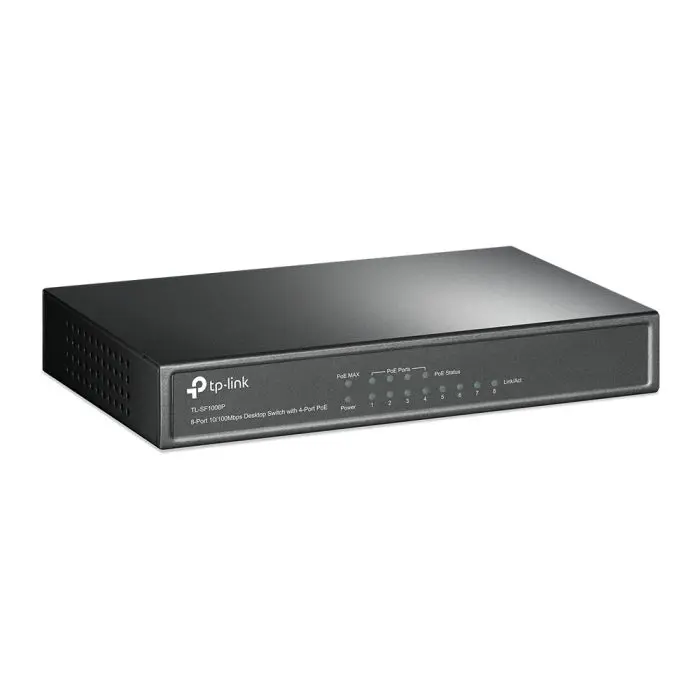 TP-LINK 8-Port 10 / 100Mbps desktop switch with 4 PoE ports