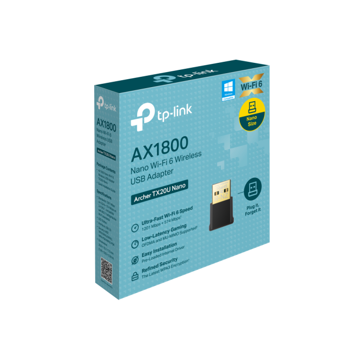 TP-Link Ax1800 Wi-Fi 6 Nano Wireless USB Network Card