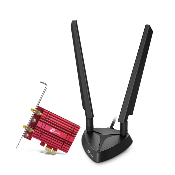 TP-Link AX5400 Archer TXE75E bežični Tri-Band Wi-Fi 6E BT5.3 PCI-E adapter 574Mbps/2402Mbps/2402Mbps (2.4GHz/5GHz/6GHz), 802.11ax/ac/n/a/g/b, 2×antene 