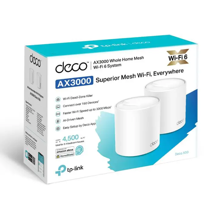TP-Link Deco X50 (2 pack) home Mesh Wifi system