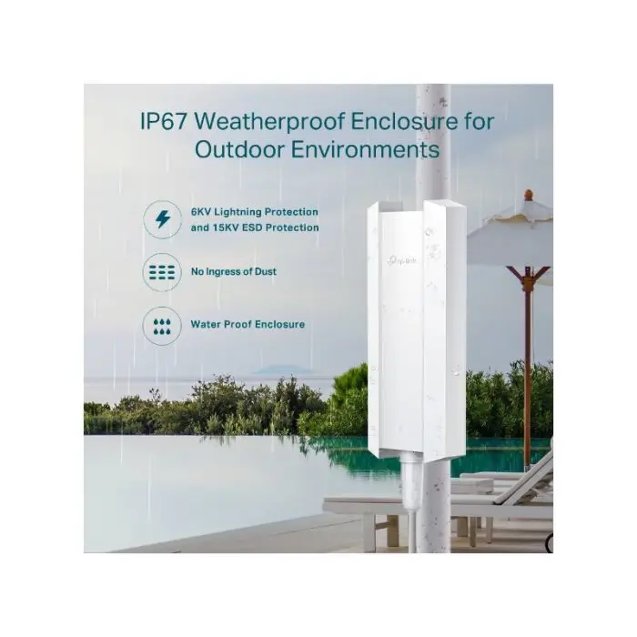 TP-LINK outdoor AX3000 Gigabit WiFi 6 access point EAP650-Outdoor