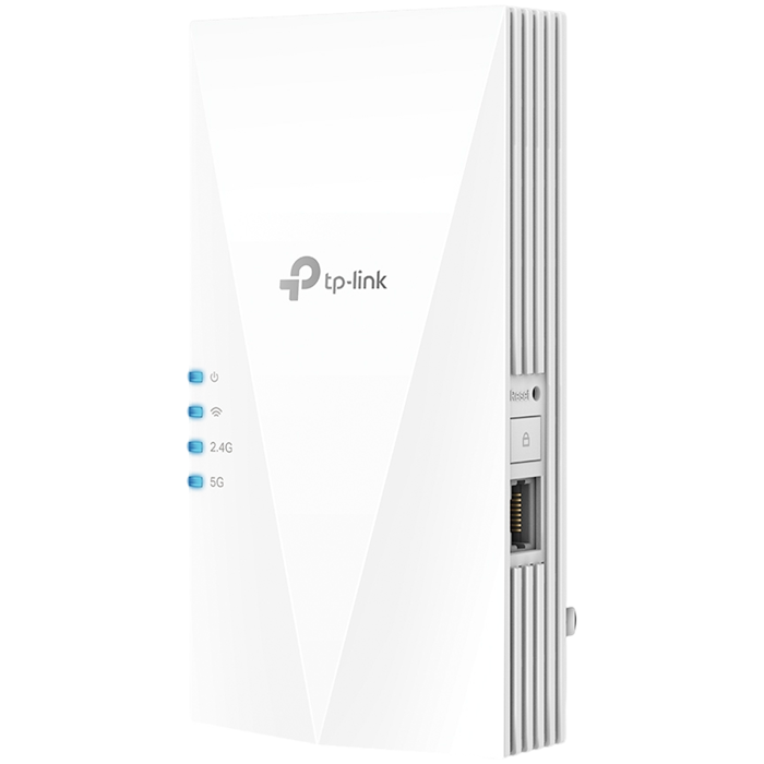 TP-Link RE700X - AX3000 Wi-Fi 6 Range Extender - 2.40 GHz, 5 GHz - Internal - 1 x Network (RJ-45) - Gigabit Ethernet - 12.50 WAX3000 WI-FI 6 RANGE EXTENDER ACCS -
