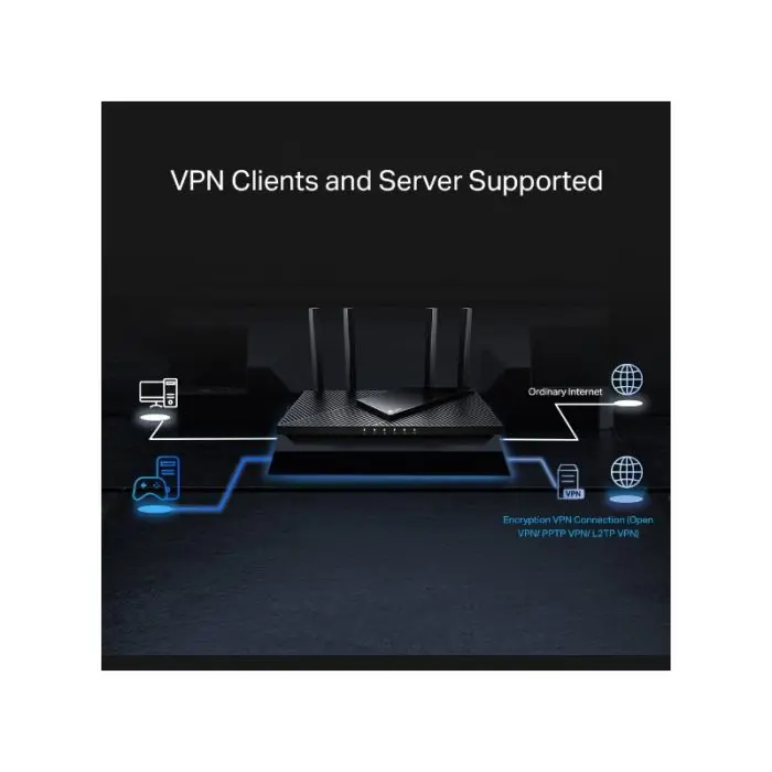 TP-LINK Router Archer AX55 PRO AX3000 Dual Band Gigabit Router Wi-Fi 6, 2.5G Port