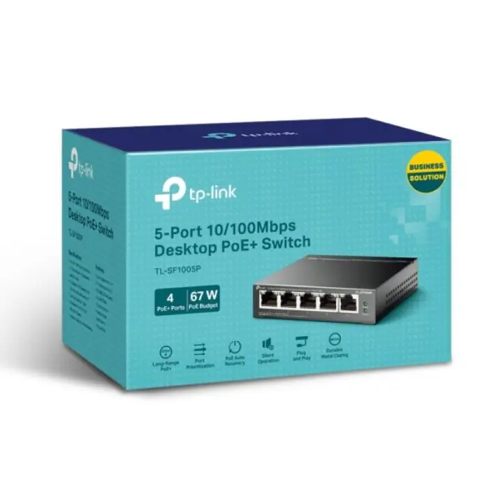 TP-LINK TL-SF1005P 5-port 10/100Mbps switch with 4-Port PoE+